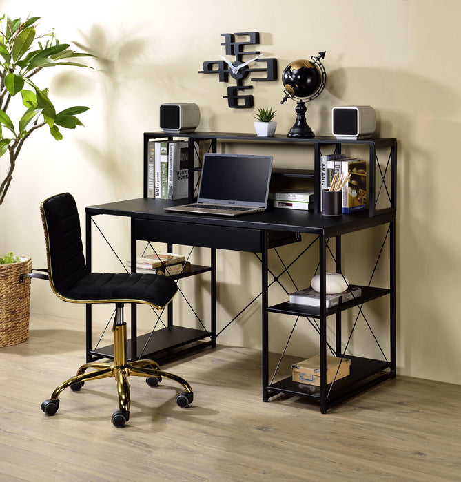 Amiel Black Desk - Home Furniture And More (Brentwood, MD)
