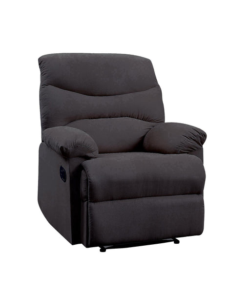 Arcadia Black Woven Fabric Recliner (Motion) - Home Furniture And More (Brentwood, MD)