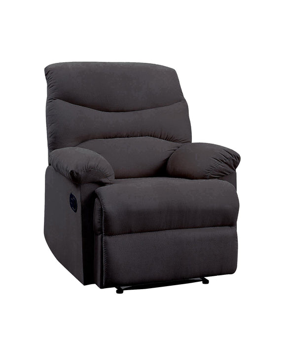 Arcadia Black Woven Fabric Recliner (Motion) - Home Furniture And More (Brentwood, MD)