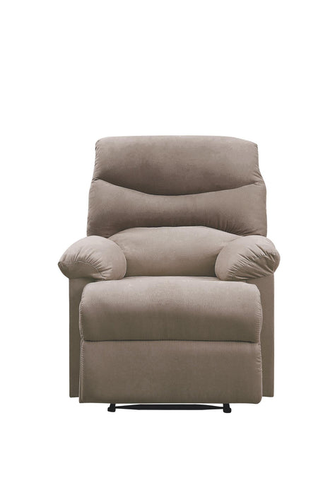 Arcadia Light Brown Woven Fabric Recliner (Motion) - Home Furniture And More (Brentwood, MD)