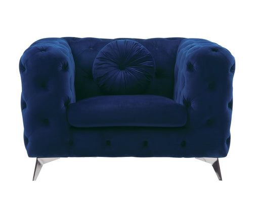 Atronia Blue Fabric Chair - Home Furniture And More (Brentwood, MD)