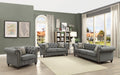 Aurelia Gray Linen Sofa w/2 Pillows - Home Furniture And More (Brentwood, MD)