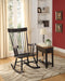 Arlo Black Rocking Chair - Home Furniture And More (Brentwood, MD)