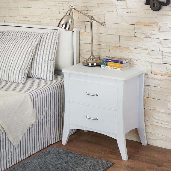 Babb White Accent Table - Home Furniture And More (Brentwood, MD)