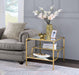 Astrid Gold & Mirror End Table - Home Furniture And More (Brentwood, MD)