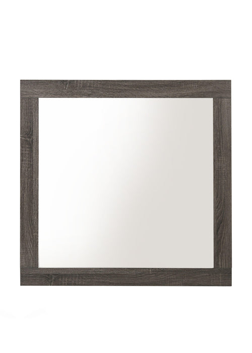 Avantika Rustic Gray Oak Mirror - Home Furniture And More (Brentwood, MD)