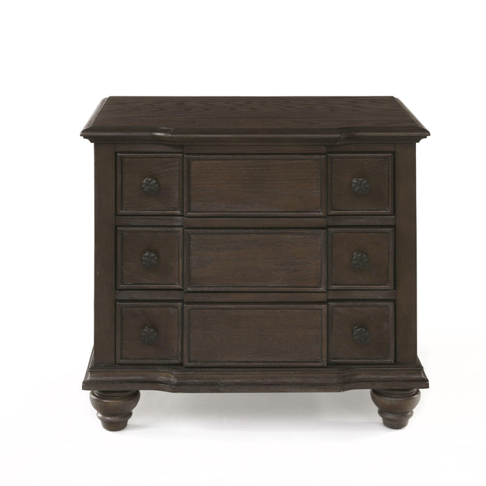 Baudouin Weathered Oak Nightstand - Home Furniture And More (Brentwood, MD)
