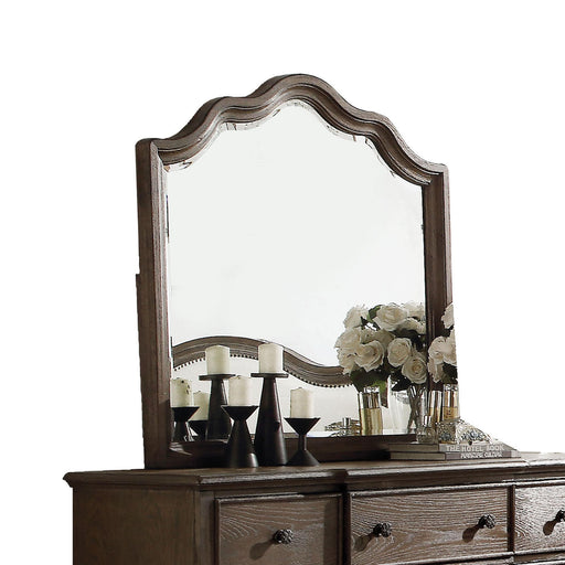 Baudouin Weathered Oak Mirror - Home Furniture And More (Brentwood, MD)
