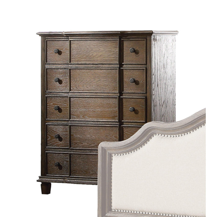 Baudouin Weathered Oak Chest - Home Furniture And More (Brentwood, MD)
