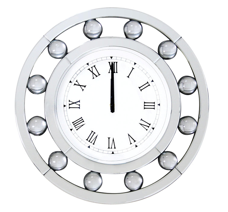 Boffa Mirrored Wall Clock - Home Furniture And More (Brentwood, MD)