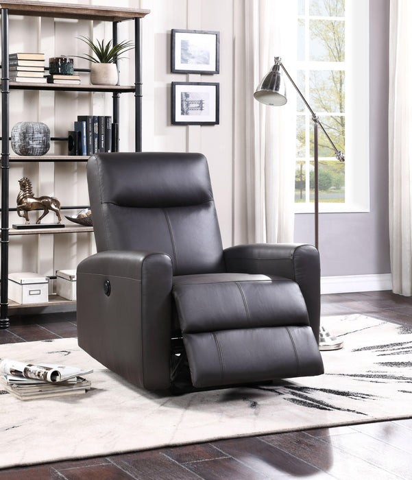Blane Brown Top Grain Leather Match Recliner (Power Motion) - Home Furniture And More (Brentwood, MD)