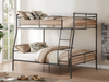 Brantley II Sandy Black & Dark Bronze Hand-Brushed Full XL/Queen Bunk Bed - Home Furniture And More (Brentwood, MD)