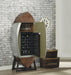 Brancaster Retro Brown Top Grain Leather & Aluminum Wine Cabinet & Cooler - Home Furniture And More (Brentwood, MD)