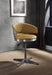 Brancaster Turmeric Top Grain Leather & Chrome Adjustable Chair w/Swivel - Home Furniture And More (Brentwood, MD)