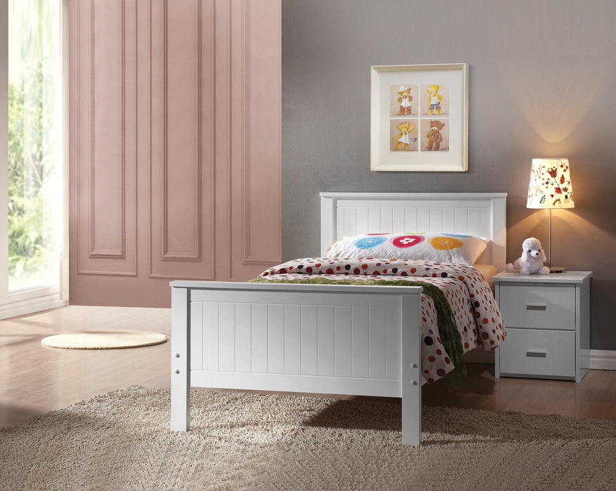 Bungalow White Twin Bed - Home Furniture And More (Brentwood, MD)