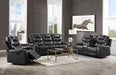 Braylon Magnetite PU Sofa (Motion) - Home Furniture And More (Brentwood, MD)