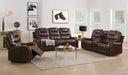 Braylon Brown PU Love w/Console (Motion) - Home Furniture And More (Brentwood, MD)