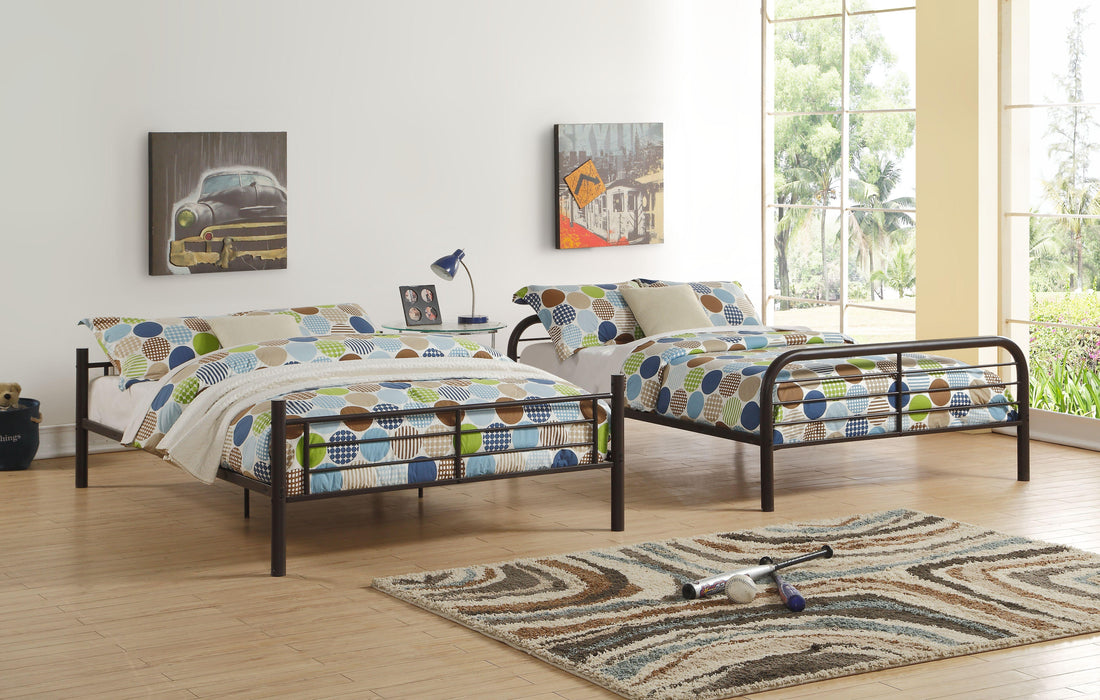 Bristol Dark Brown Bunk Bed (Full/Full) - Home Furniture And More (Brentwood, MD)