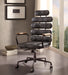 Calan Vintage Black Top Grain Leather Office Chair - Home Furniture And More (Brentwood, MD)