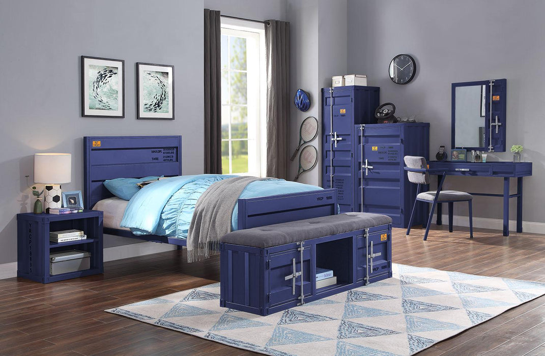 Cargo Blue Twin Bed - Home Furniture And More (Brentwood, MD)