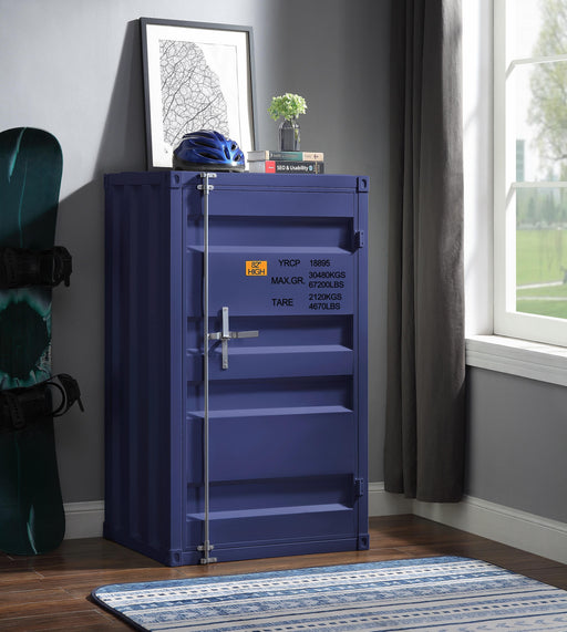 Cargo Blue Chest (Single Door) - Home Furniture And More (Brentwood, MD)