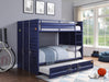 Cargo Blue Bunk Bed (Full/Full) - Home Furniture And More (Brentwood, MD)