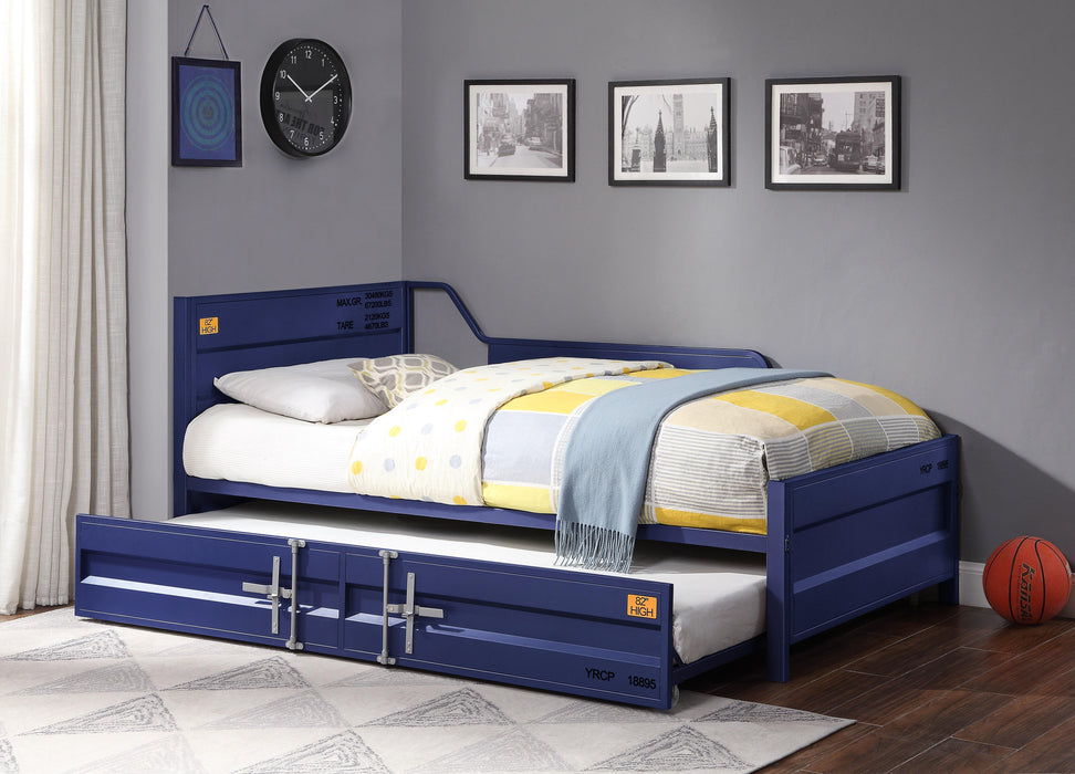 Cargo Blue Daybed & Trundle (Twin Size) - Home Furniture And More (Brentwood, MD)