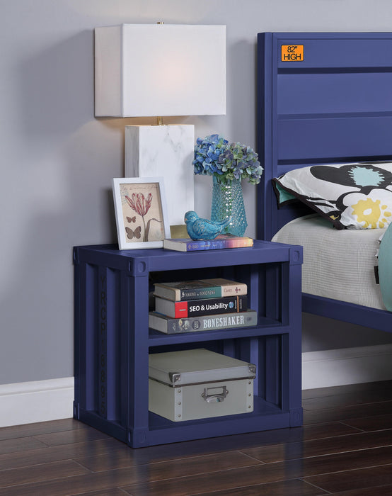Cargo Blue Nightstand (USB) - Home Furniture And More (Brentwood, MD)
