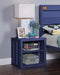 Cargo Blue Nightstand (USB) - Home Furniture And More (Brentwood, MD)