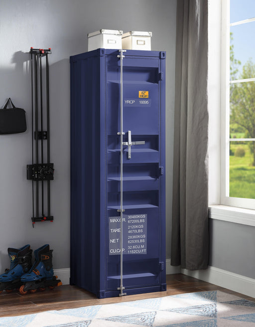Cargo Blue Wardrobe (Single Door) - Home Furniture And More (Brentwood, MD)