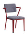 Cargo Gray Fabric & Red Chair - Home Furniture And More (Brentwood, MD)