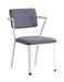 Cargo Gray Fabric & White Chair - Home Furniture And More (Brentwood, MD)