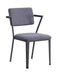 Cargo Gray Fabric & Gunmetal Chair - Home Furniture And More (Brentwood, MD)