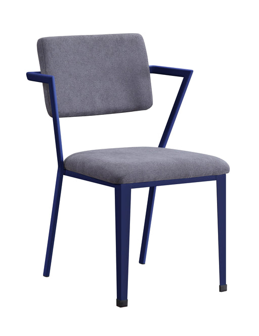 Cargo Gray Fabric & Blue Chair - Home Furniture And More (Brentwood, MD)