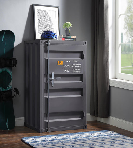 Cargo Gunmetal Chest (Single Door) - Home Furniture And More (Brentwood, MD)