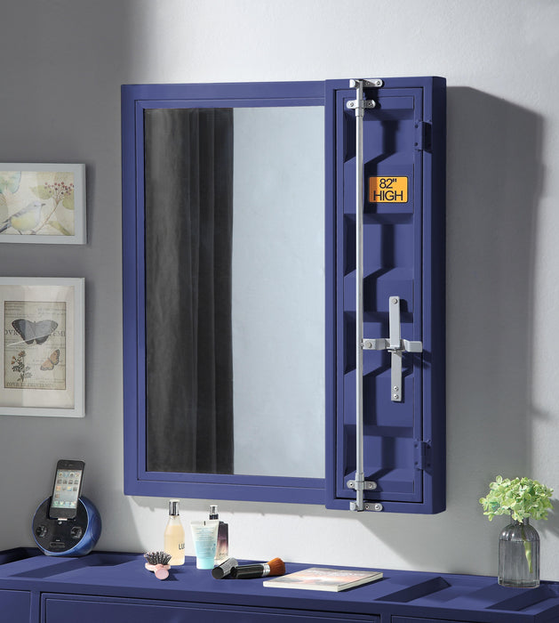 Cargo Blue Vanity Mirror - Home Furniture And More (Brentwood, MD)