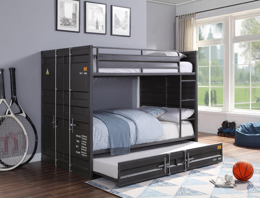 Cargo Gunmetal Bunk Bed (Full/Full) - Home Furniture And More (Brentwood, MD)