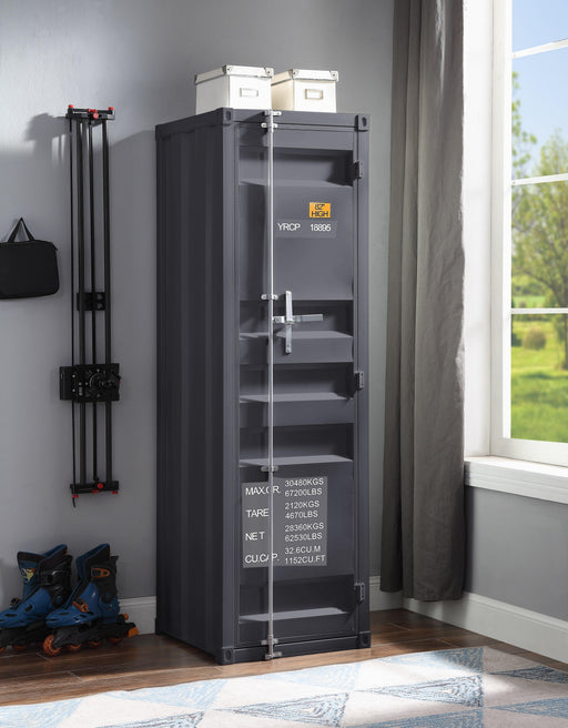 Cargo Gunmetal Wardrobe (Single Door) - Home Furniture And More (Brentwood, MD)