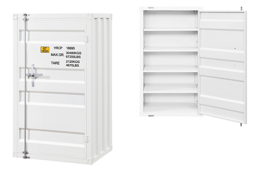 Cargo White Chest (Single Door) - Home Furniture And More (Brentwood, MD)