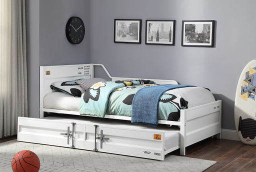 Cargo White Daybed & Trundle (Twin Size) - Home Furniture And More (Brentwood, MD)