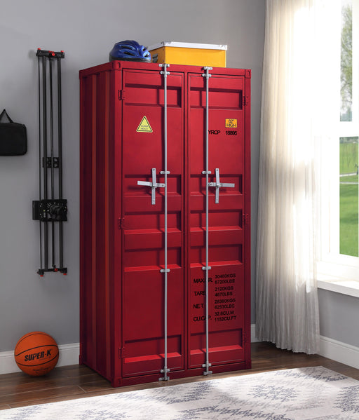 Cargo Red Wardrobe (Double Door) - Home Furniture And More (Brentwood, MD)