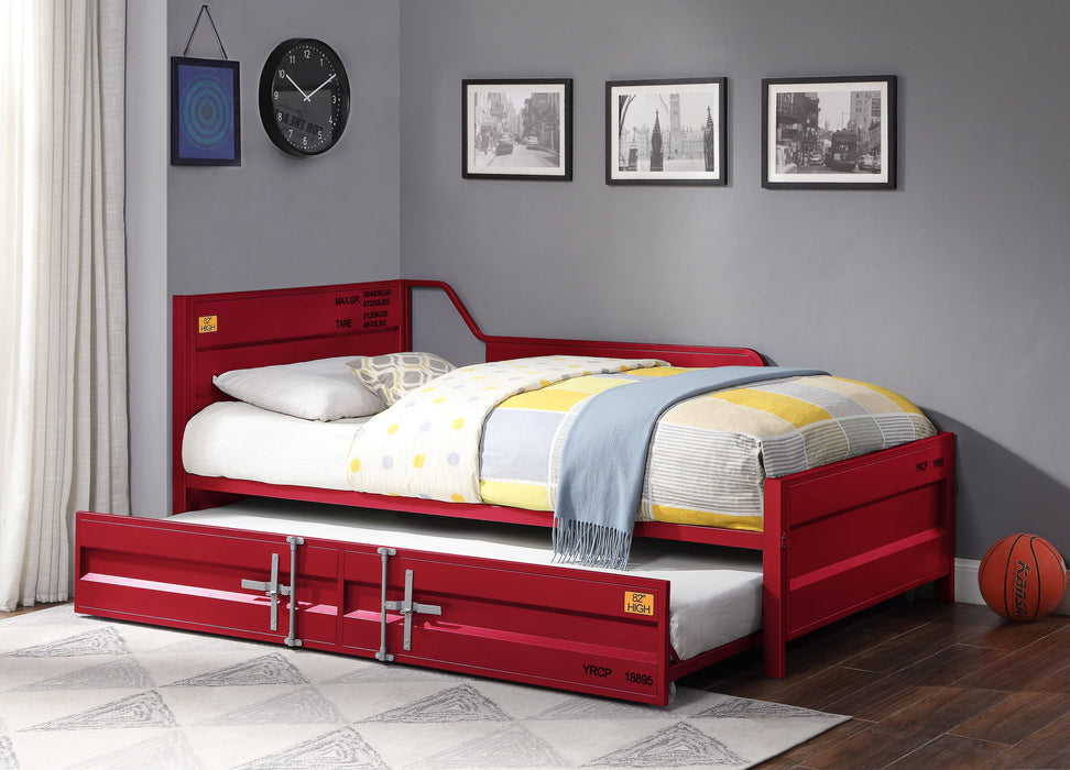 Cargo Red Daybed & Trundle (Twin Size) - Home Furniture And More (Brentwood, MD)
