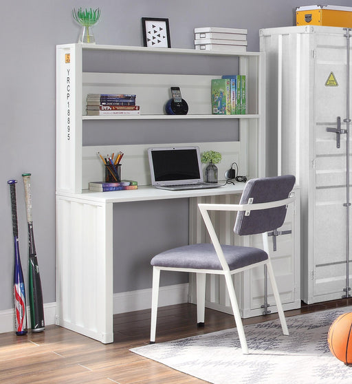 Cargo White Desk & Hutch - Home Furniture And More (Brentwood, MD)