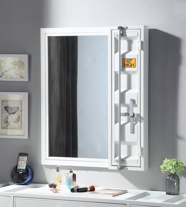 Cargo White Vanity Mirror - Home Furniture And More (Brentwood, MD)