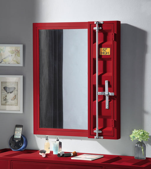 Cargo Red Vanity Mirror - Home Furniture And More (Brentwood, MD)