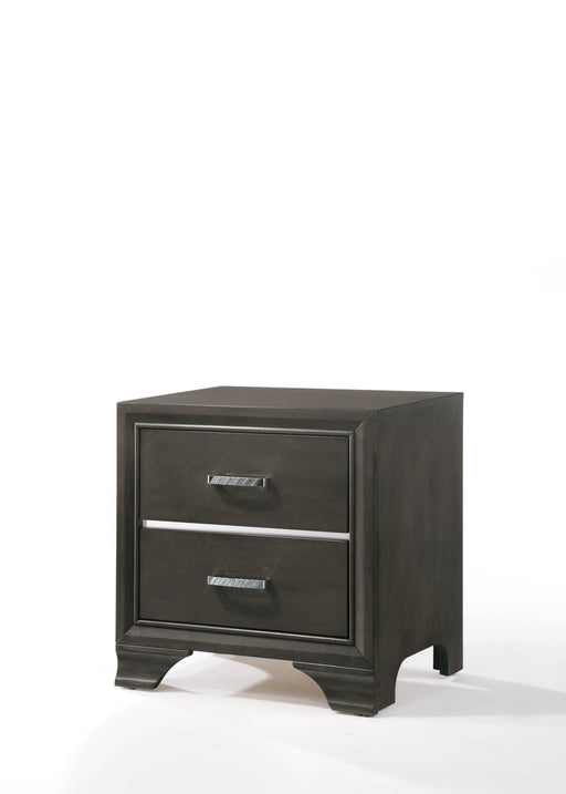 Carine II Gray Nightstand - Home Furniture And More (Brentwood, MD)