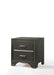 Carine II Gray Nightstand - Home Furniture And More (Brentwood, MD)