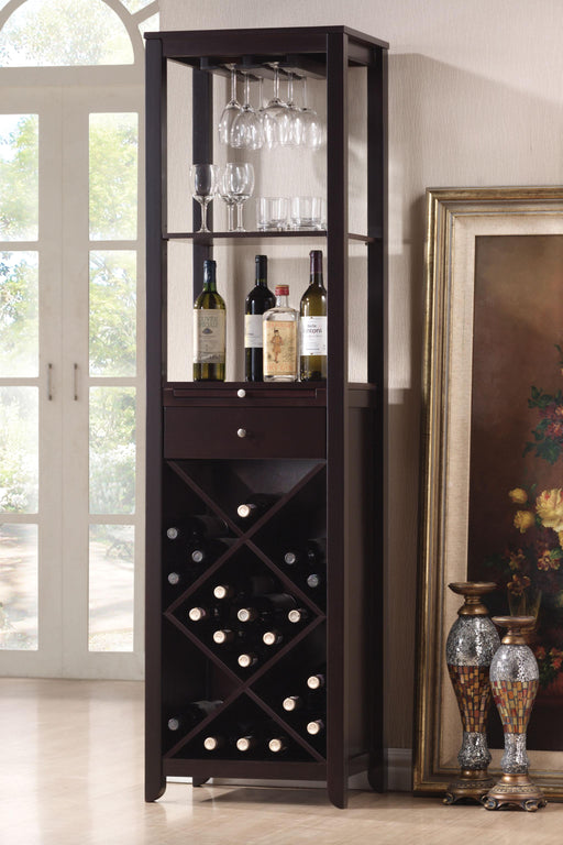 Casey Wenge Wine Cabinet - Home Furniture And More (Brentwood, MD)
