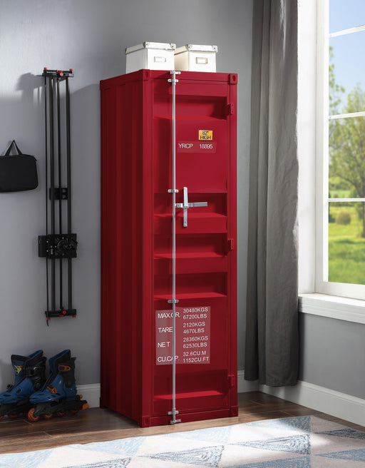 Cargo Red Wardrobe (Single Door) - Home Furniture And More (Brentwood, MD)