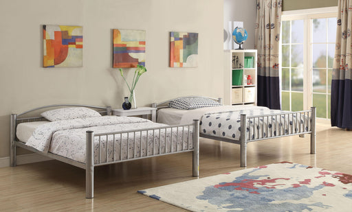 Cayelynn Silver Bunk Bed (Full/Full) - Home Furniture And More (Brentwood, MD)